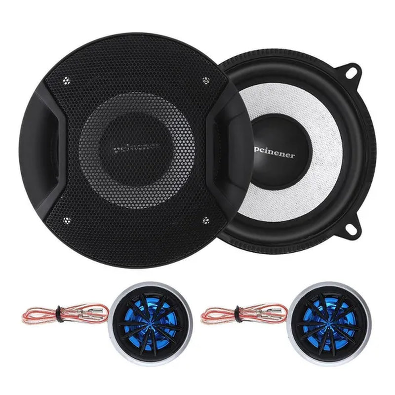 5 Inch 150W Car Component Speaker System 13Cm Vehicle Door Auto Audio Stereo Speakers Set Hifi with Tweeter Crossover