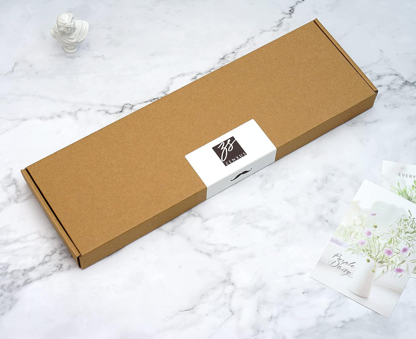 Skinny Solid Ties for Men, 2.5 Inch Slim Plain Neckties 4-Pack