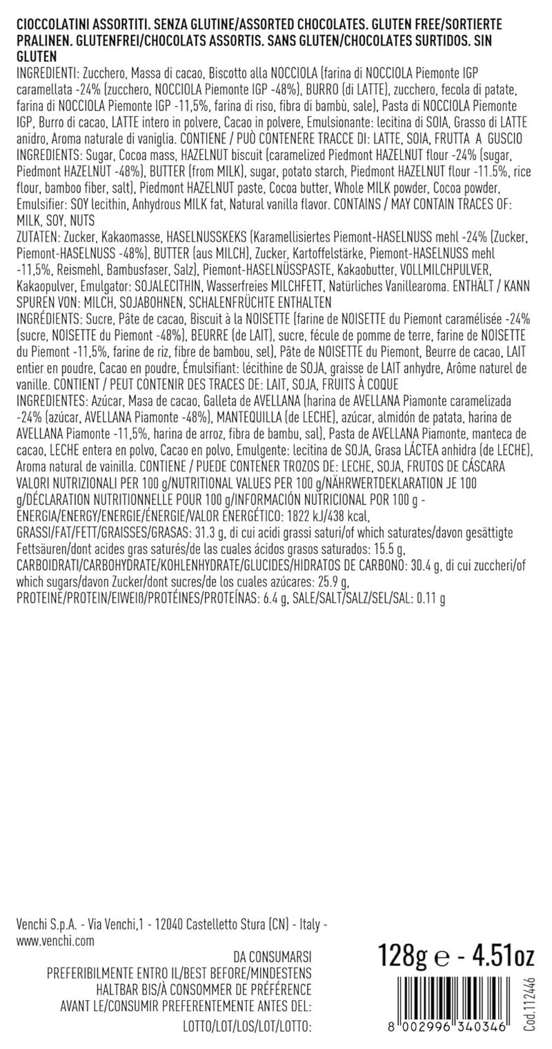 ' - Gift Box with Assorted Chocolates, 5.22 Oz - Gift Idea - Gluten Free - WORLD TIME VISITS