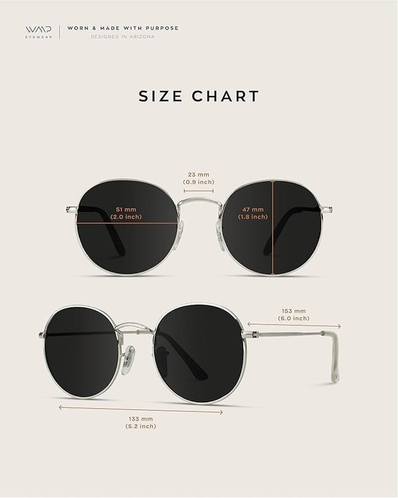 ' - Reflective Lens round Trendy Sunglasses - WORLD TIME VISITS