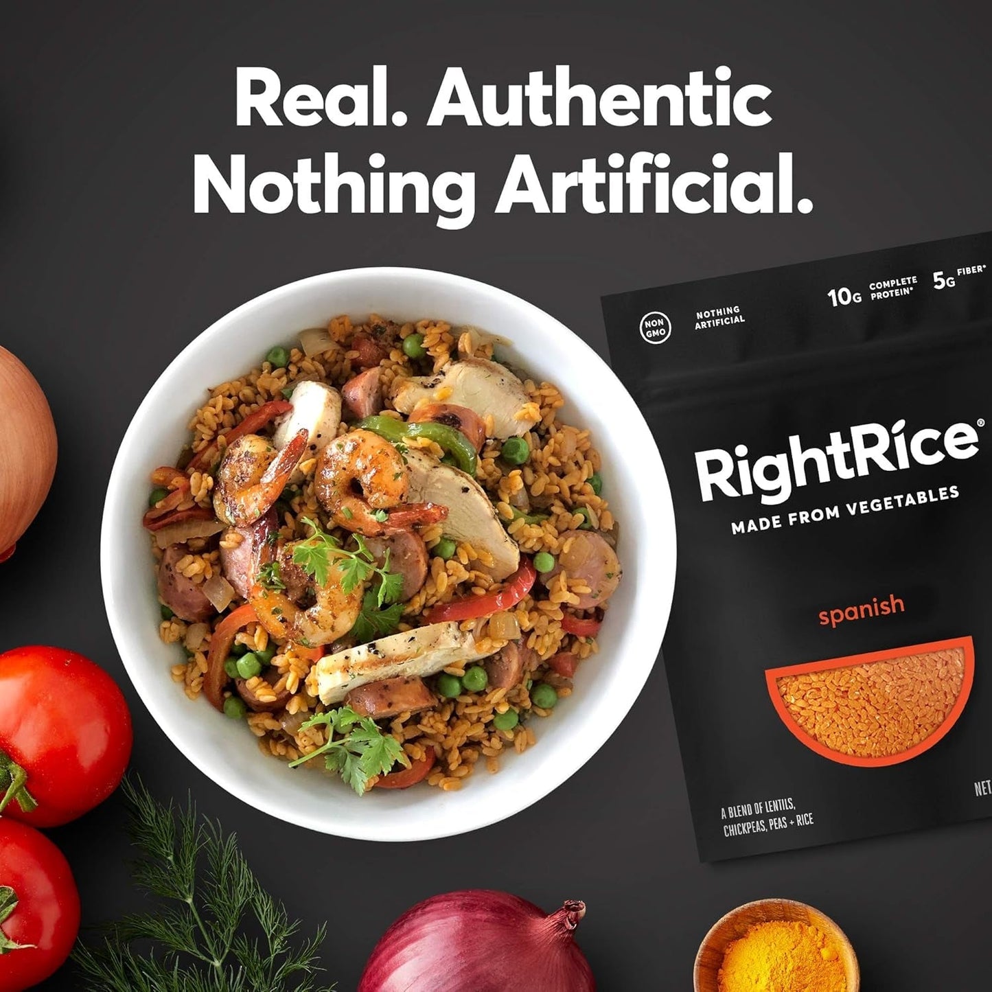 ' - Spanish (7Oz. Pack of 1) - Made from Vegetables - High Protein, Vegan, Non GMO, Gluten Free - WORLD TIME VISITS