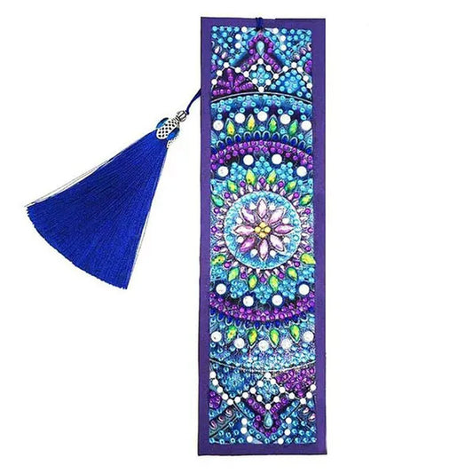 5D Diamond Bookmark Kits DIY Special Shaped Painting Bookmark with Tassel Craft Supplies