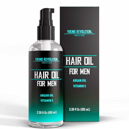 Hydrating Hair Oil for Men - Mens Hair Oil Men with Vitamin E Dry Hair Oils with Argan Oil - Sunflower Seed Oil Hair Serum Repair, Hidrate Hair Treatment Oils (3.38 Fl Oz)