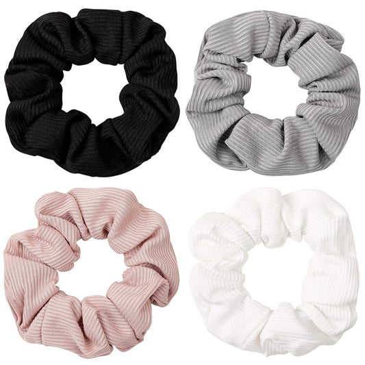 Scrunchies Hair Ties Scrunchy for Women Girls Cute Hairties for Thick Curl Hair No Crease Hair Accessories Soft Ropes Ponytail Holder No Hurt Your Hair
