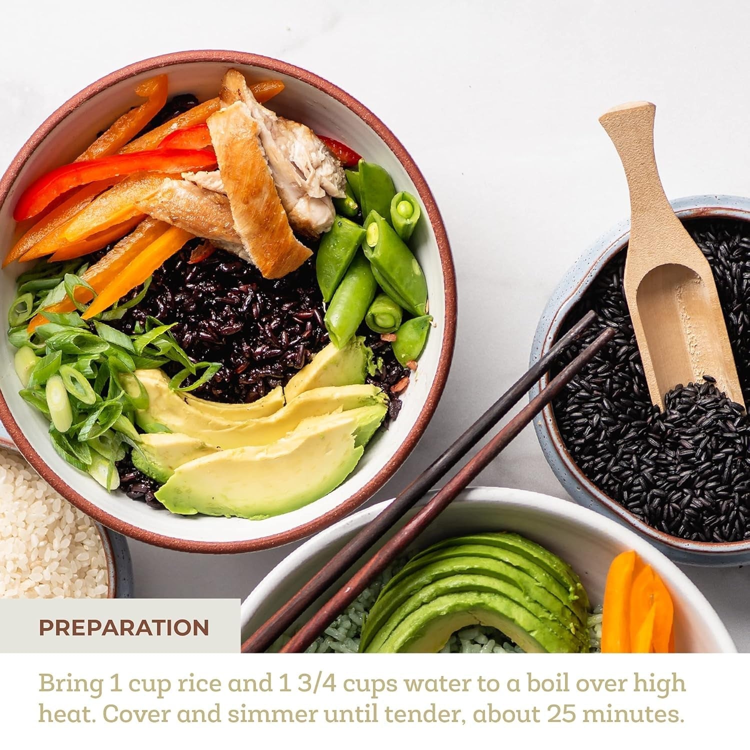 | Medium - Grain Chinese Black Rice | Organic, Healthy, Gluten - Free Grains | 1 Lb | Chef - Inspired Ingredients - WORLD TIME VISITS