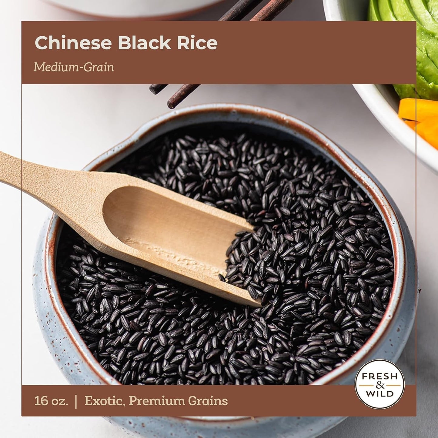 | Medium - Grain Chinese Black Rice | Organic, Healthy, Gluten - Free Grains | 1 Lb | Chef - Inspired Ingredients - WORLD TIME VISITS