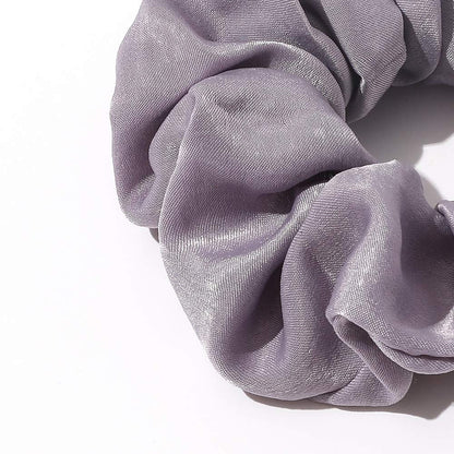 Silk Satin Scrunchies - No Crease Hair Ties for Women, Thick Hair Ponytail Holders with Soft Elastic Bands - WORLD TIME VISITS